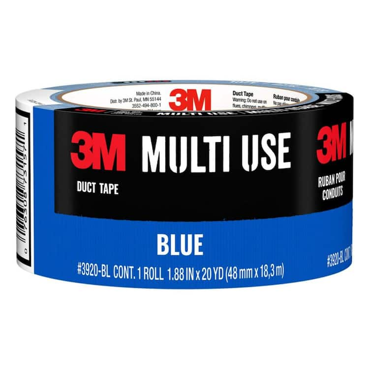 3M 1.88 in. x 20 Yds. Multi-Use Blue Colored Duct Tape (1 Roll)