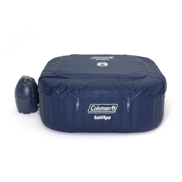 Coleman SaluSpa Inflatable 4-Person Hot Tub Spa with Intex PureSpa  Inflatable Seat Accessory 90454E-BW + 28502E - The Home Depot