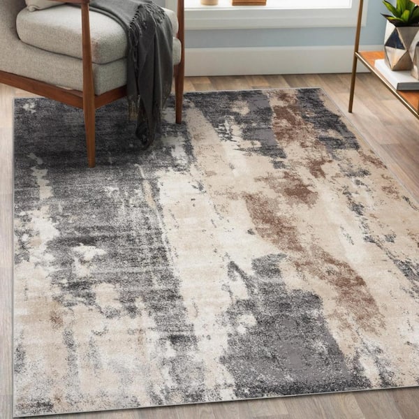 Gray Area Rug 9x12 Clearance For Living Room Large Modern Reduced Price  Grey New