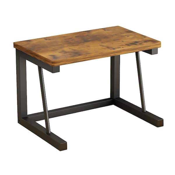 2-Tier Wood Rustic Desktop Printer Stand Shelf for 3D & Laser Printers Scanner Copier Durable Brown Organizer