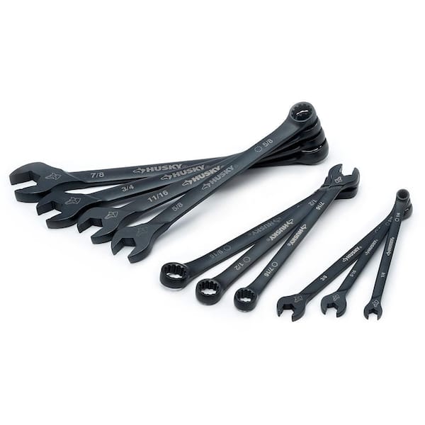 Husky - SAE Long-Pattern Universal Combination Wrench Set (10-Piece)