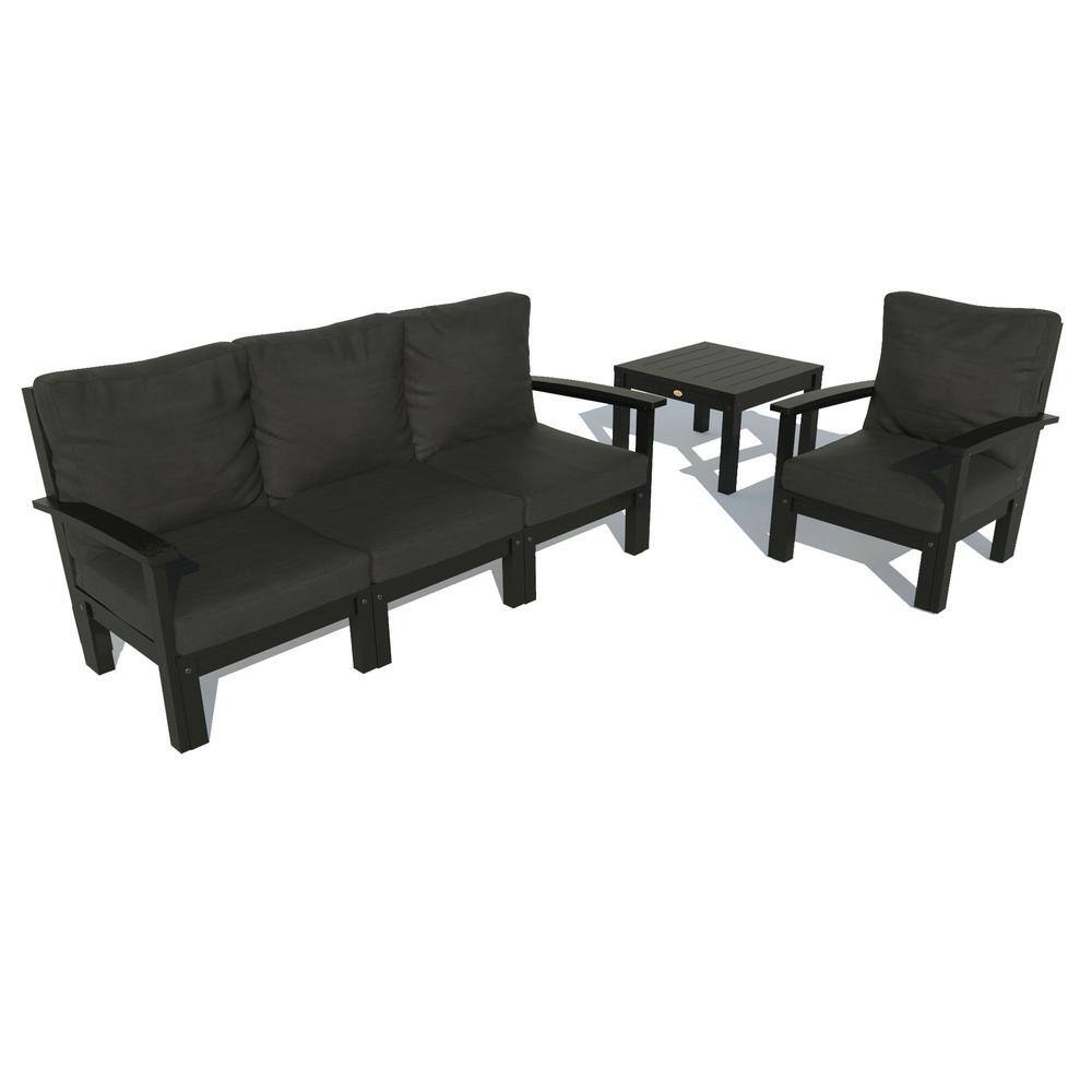 Highwood Bespoke Deep Seating 1Piece Plastic Outdoor Couch Chair and