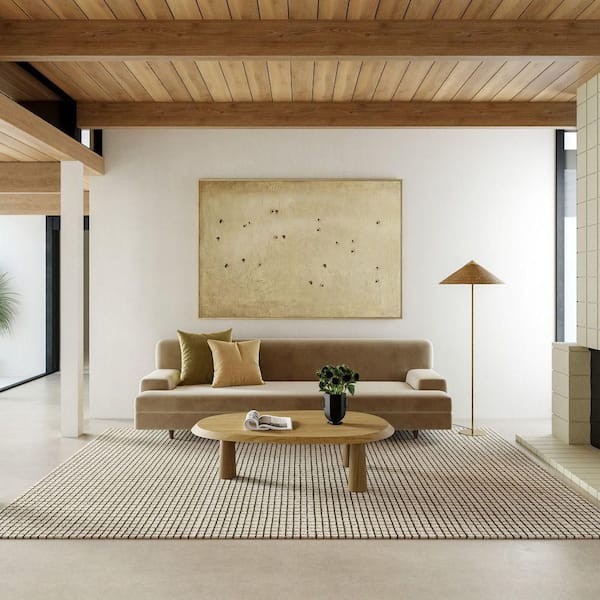 Melrose Checked Green 4 ft. x 6 ft. Indoor Area Rug
