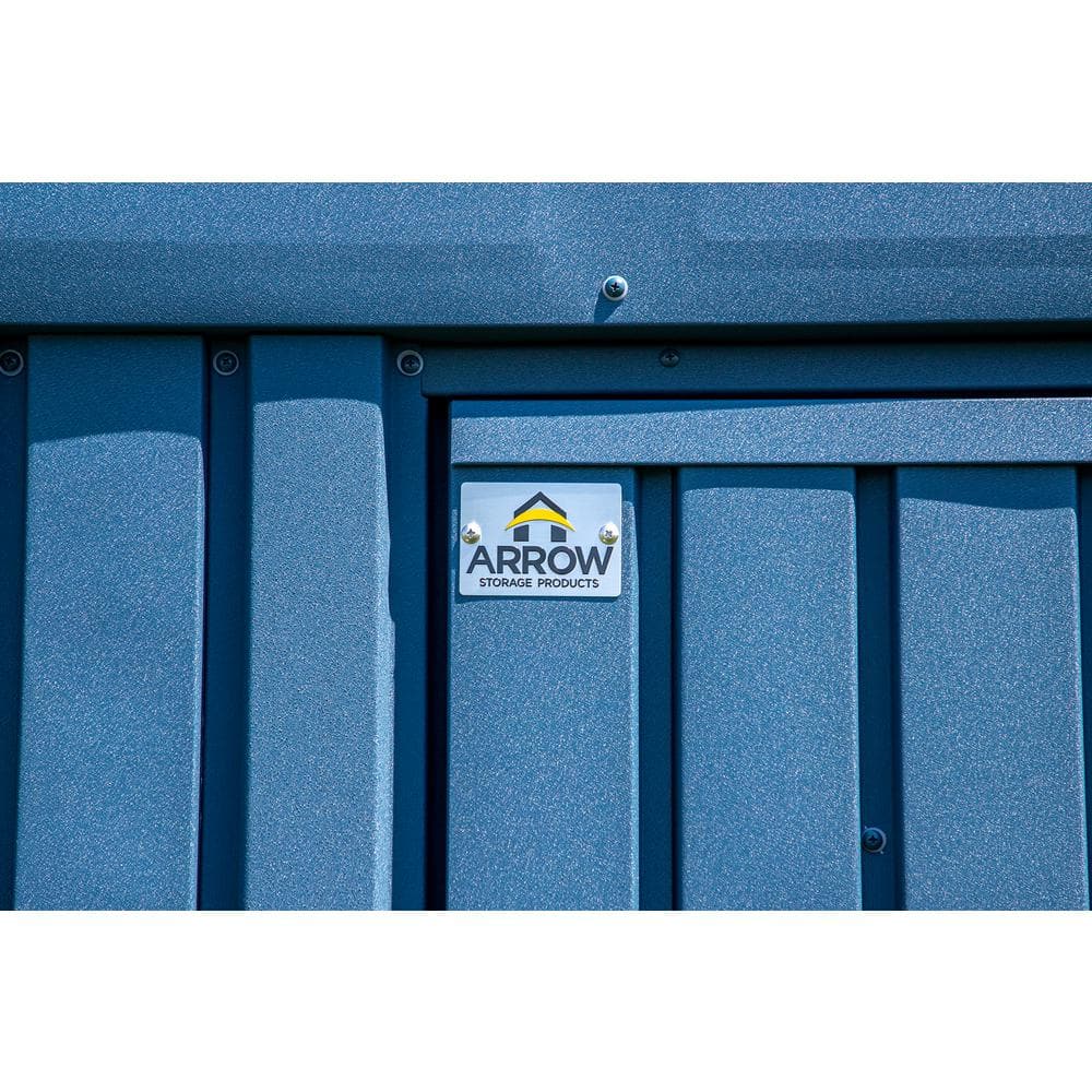 Elite 10' x 12' Blue Grey Steel Storage Shed