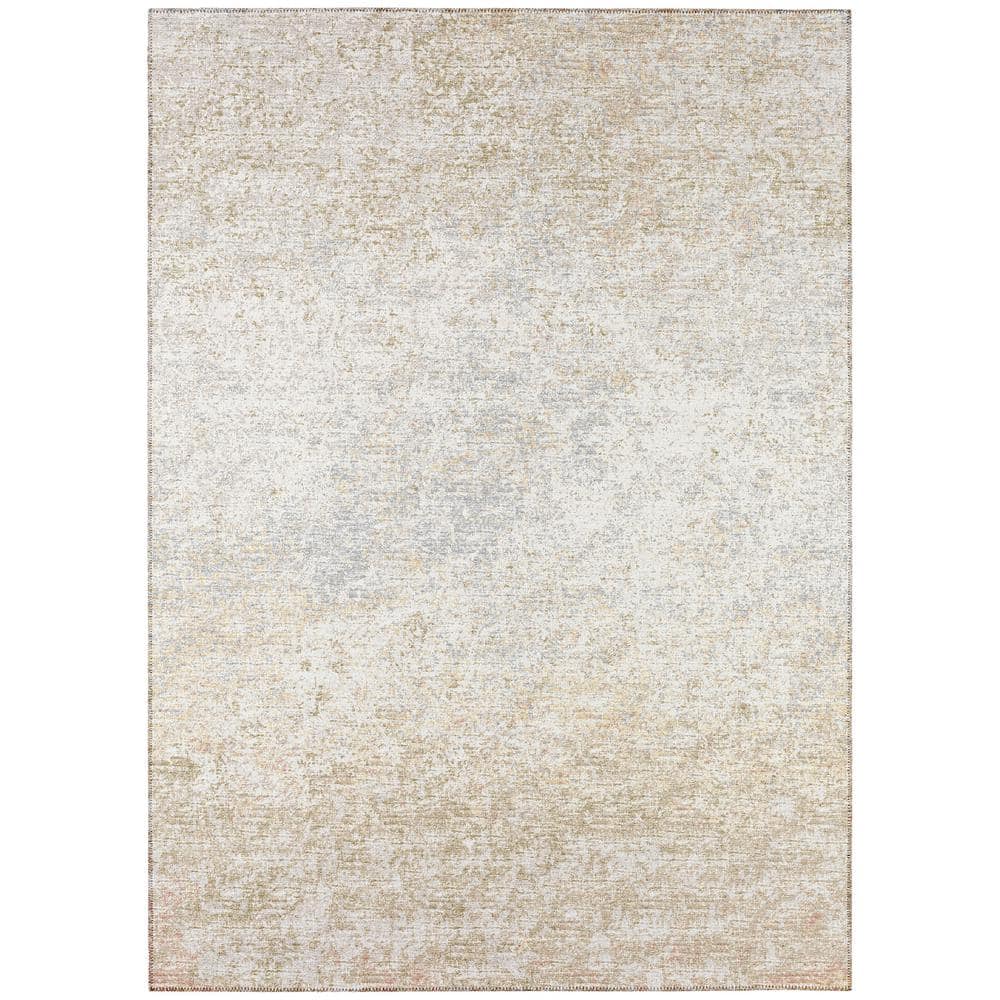 Rylee Beige 3 ft. x 5 ft. Geometric Indoor/Outdoor Area Rug