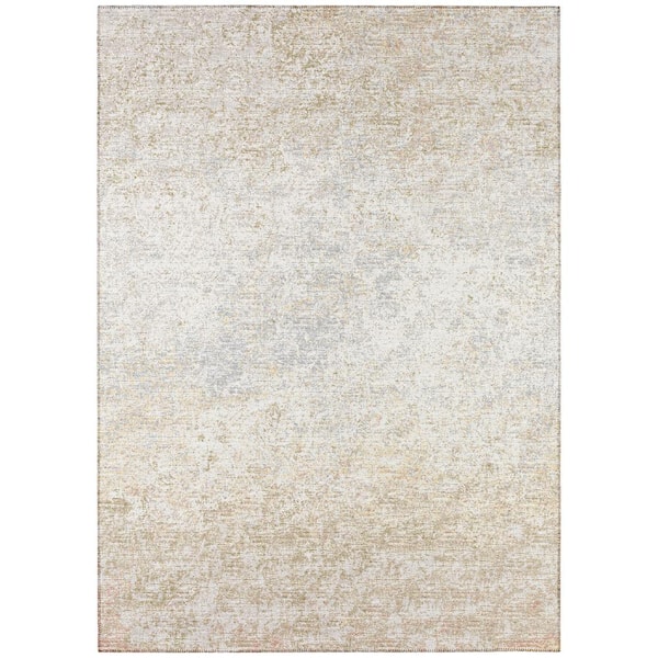 Rylee Beige 5 ft. x 7 ft. 6 in. Geometric Indoor/Outdoor Area Rug