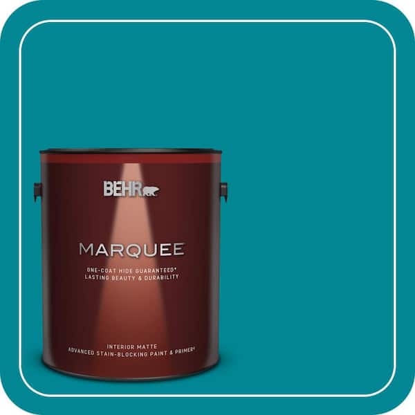 BEHR MARQUEE 1 gal. Home Decorators Collection #HDC-SM16-06 Blue Slushie Matte Interior Paint & Primer