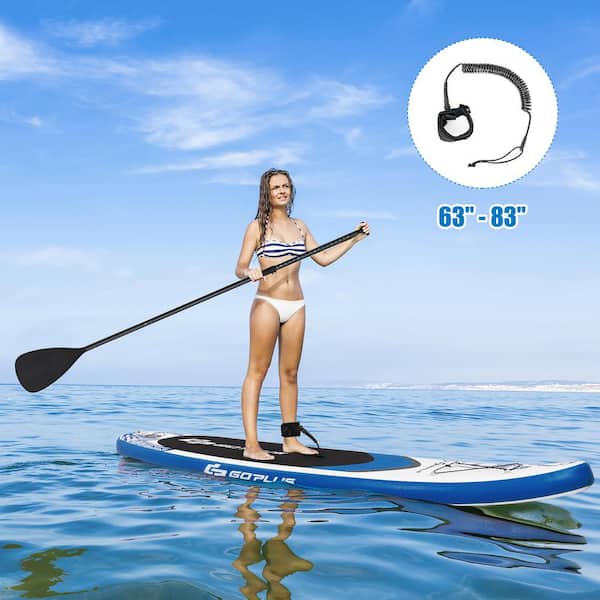 The - PVC Costway SUP Board Bag Paddle Home Aluminum 126 W/Carrying Stand Depot Inflatable Up SP36922 Paddle in.