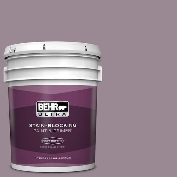 BEHR ULTRA 5 gal. #690F-5 Purple Mauve Extra Durable Eggshell Enamel Interior Paint & Primer