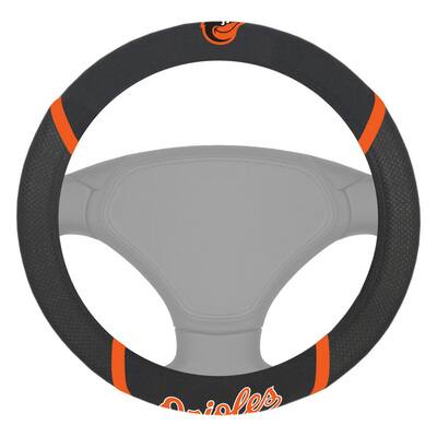 15 in. Dia MLB Baltimore Orioles Embroidered Steering Wheel Cover