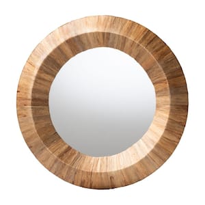 Tarun Natural Grasscloth 20 in. W x 20 in. H Mirror