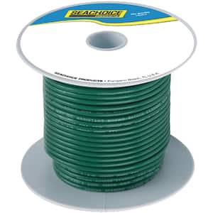 Tinned Copper Marine Wire, 8 AWG, Green, 100 ft.