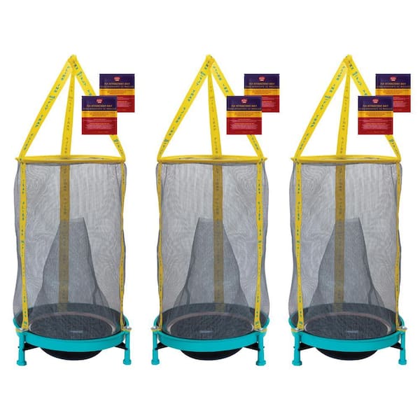 3 Ez Fly Cage Outdoor Fly Trap with 6 Fly Attractant Baits, Low Odor, Reusable, Durable