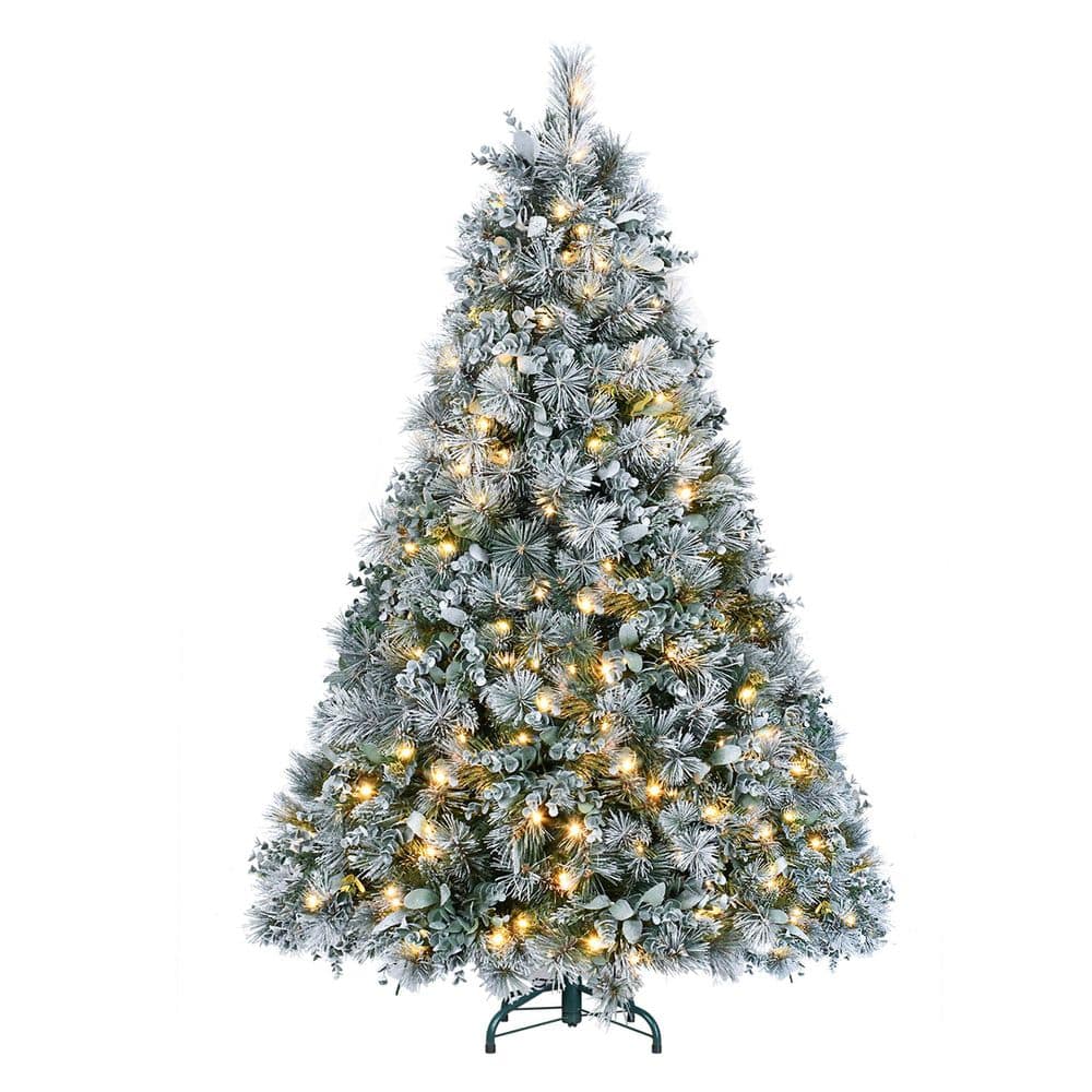 JUJABU 48 in. H Green Artificial Christmas Tree with 150 Warm