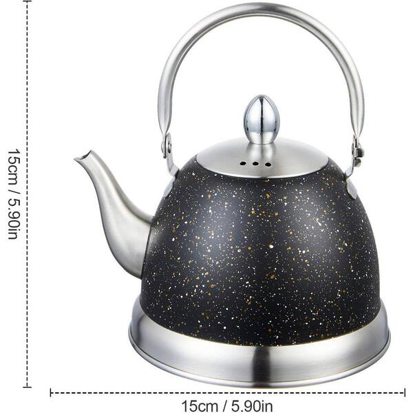 Rorence 3 Quart Whistling Tea Kettle: Stainless Steel Tea Pot with Cap –  Rorence Store