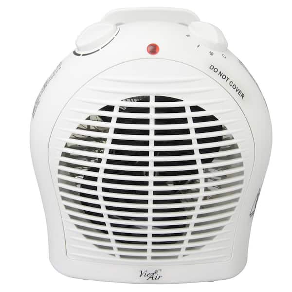 Vie Air 1,500-Watt 2-Settings Electric Portable Fan Heater with Adjustable Thermostat
