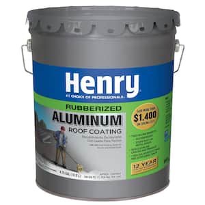 869 Rubberized Aluminum Reflective Roof Coating 4.75 gal. (24-Piece)
