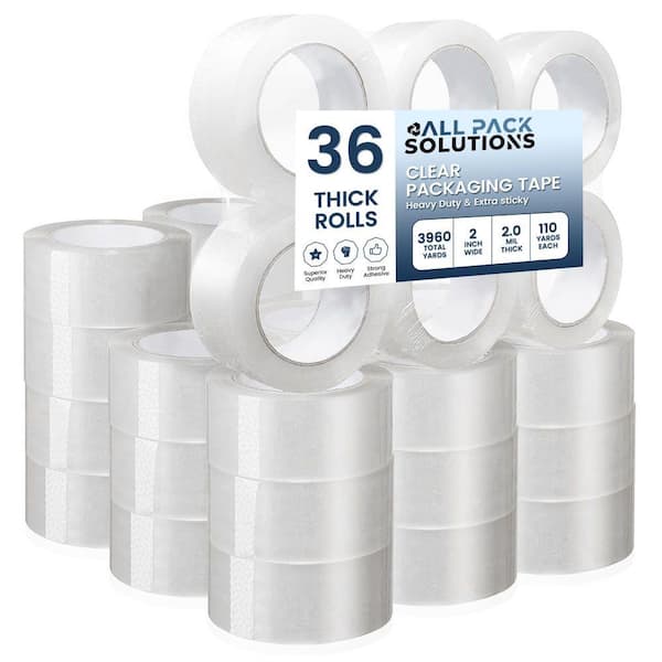 2 in. Wide x 330 ft. High-Performance Moving Box Sealing Tape (36 Rolls)