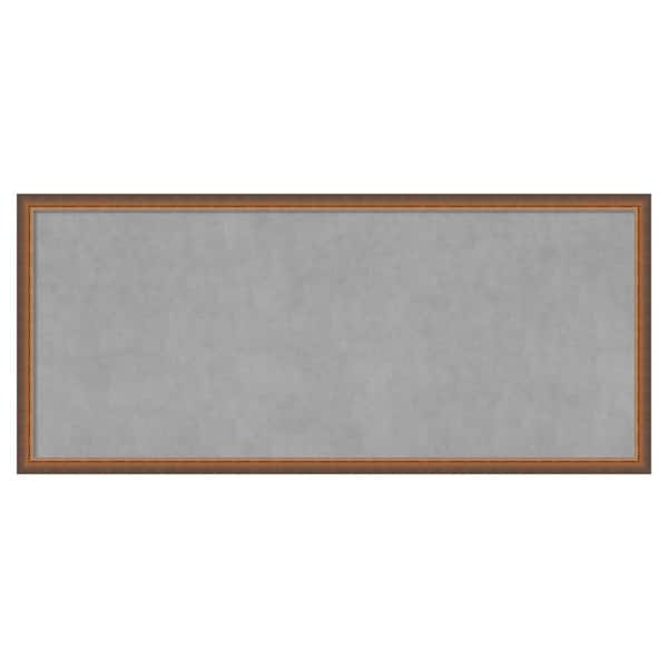 Amanti Art 2-Tone Bronze Copper 50 in. x 22 in. Framed Magnetic Board