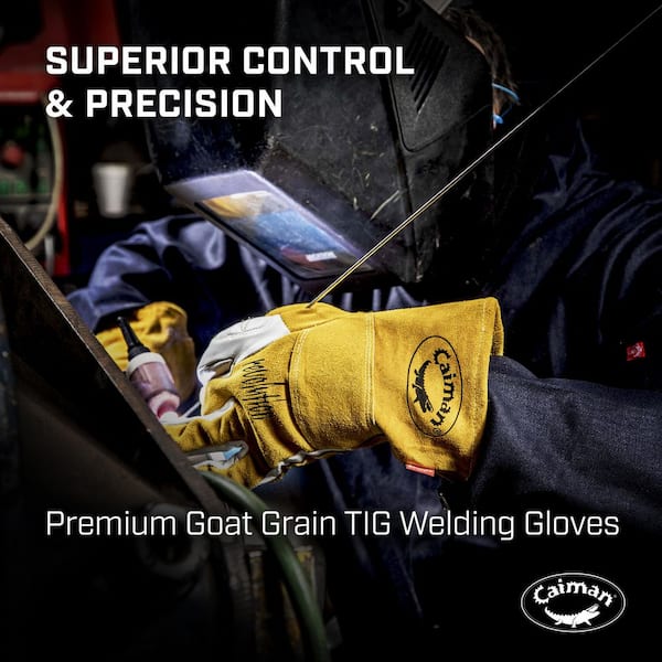 Caiman Small Premium Goat Grain TIG/Multi-Task Welder's Glove with