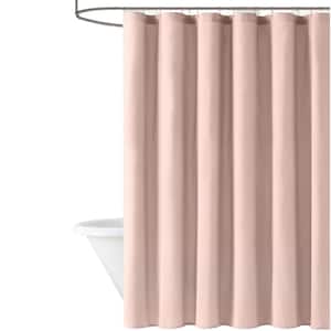 Everyday Blush 72 in. W x 72 in. L Microfiber Polyester Shower Curtain
