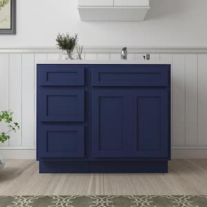 39 in. W x 21 in. D x 32.5 in. H Bath Vanity Cabinet without Top in Blue