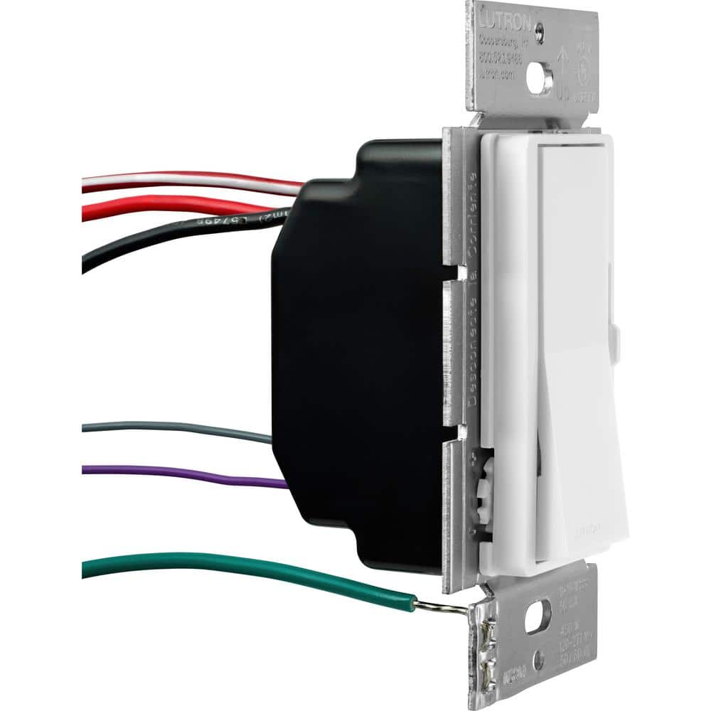 Diva White 450W Rocker Dimmer Switch for LED and Fluorescent