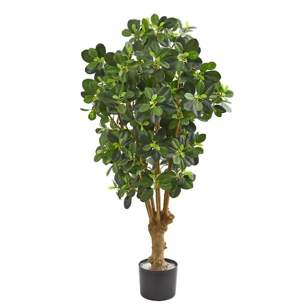 Nearly Natural Indoor 3 in. Panda Ficus Artificial Tree
