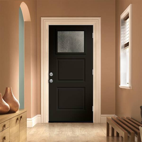 JELD-WEN 36 in. x 80 in. Left-Hand/Inswing 2 Panel 1/4 Lite