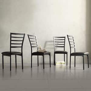 Miona Black Metal Side Chair (Set of 4)