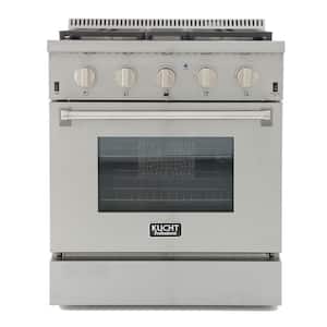 Professional Style 30 in. 4.2 cu. ft. Propane Dual Fuel Range with Sealed Burners and Convection Oven in Stainless Steel