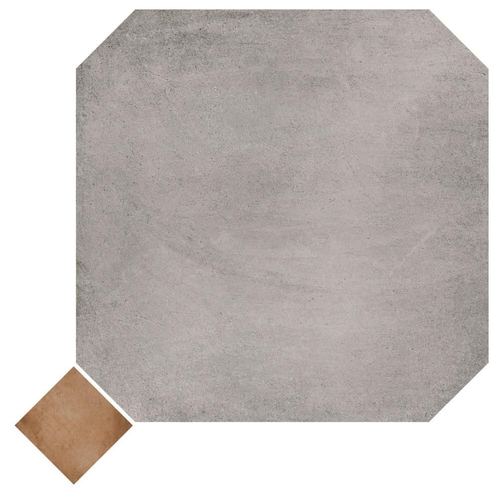 Laverton Octagon Gris with Taco Natural 8 in. x 8 in. Porcelain Floor and Wall Take Home Tile Sample price history on PriceWatchPro