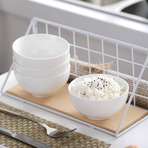 Juiluna Porcelain Bowls 10 Ounce Modern Bowls Set of 8 for Portion Control,  Ice Cream Dessert, Dipping and Side Sauces 