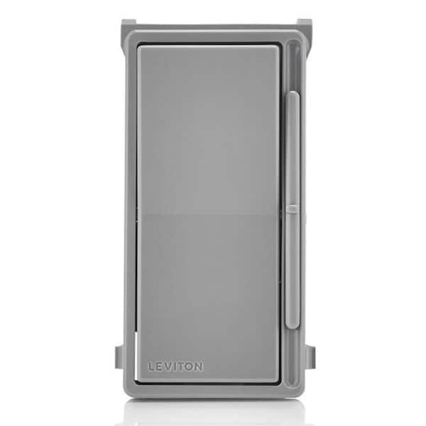 Leviton Decora Slide Dimmer Switch Color Change Faceplate with locator light - Gray DSKIT-G