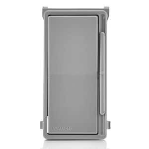 Decora Slide Dimmer Switch Faceplate with Locator Light - Gray