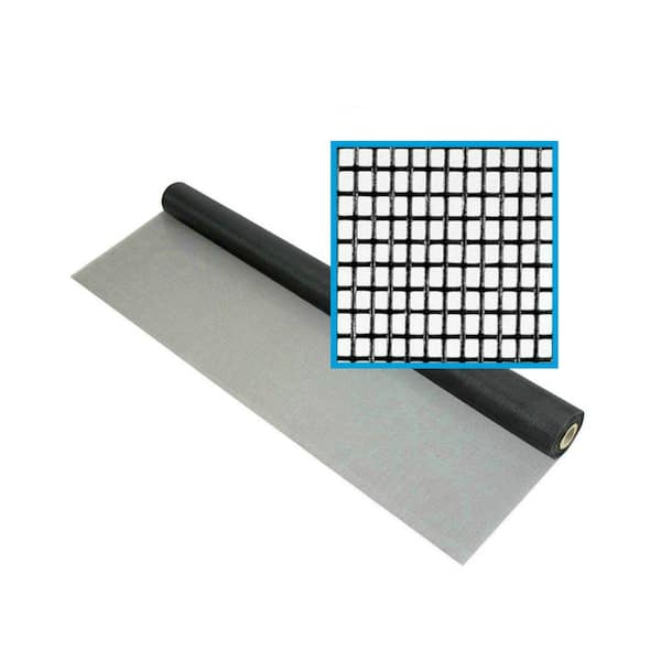 DocaScreen 96 in. x 50 ft. Fiberglass Window Screen Mesh, Porch and Patio Screen Replacement, Window Screen Roll (Black)