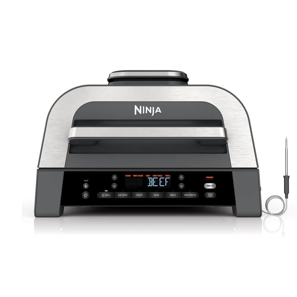 NINJA Foodi Smart XL 6-in-1 Stainless Steel Indoor Grill with Built in  Thermometer DG551 DG551 - The Home Depot