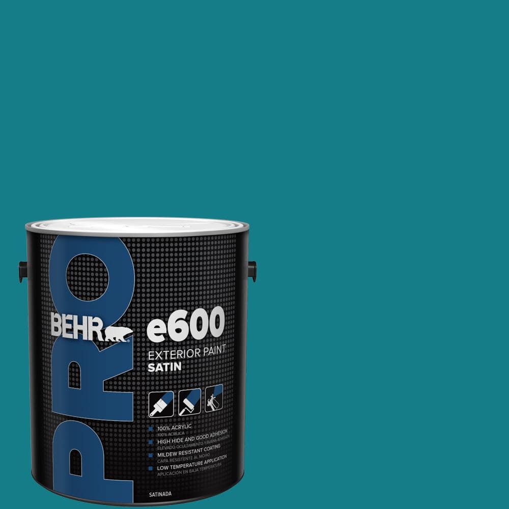 BEHR PRO 1 gal. PPU1301 Caribe Satin Exterior Paint PR64301 The