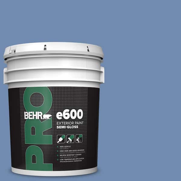 BEHR PRO 5 gal. #590D-5 Windsurf Blue Semi-Gloss Exterior Paint