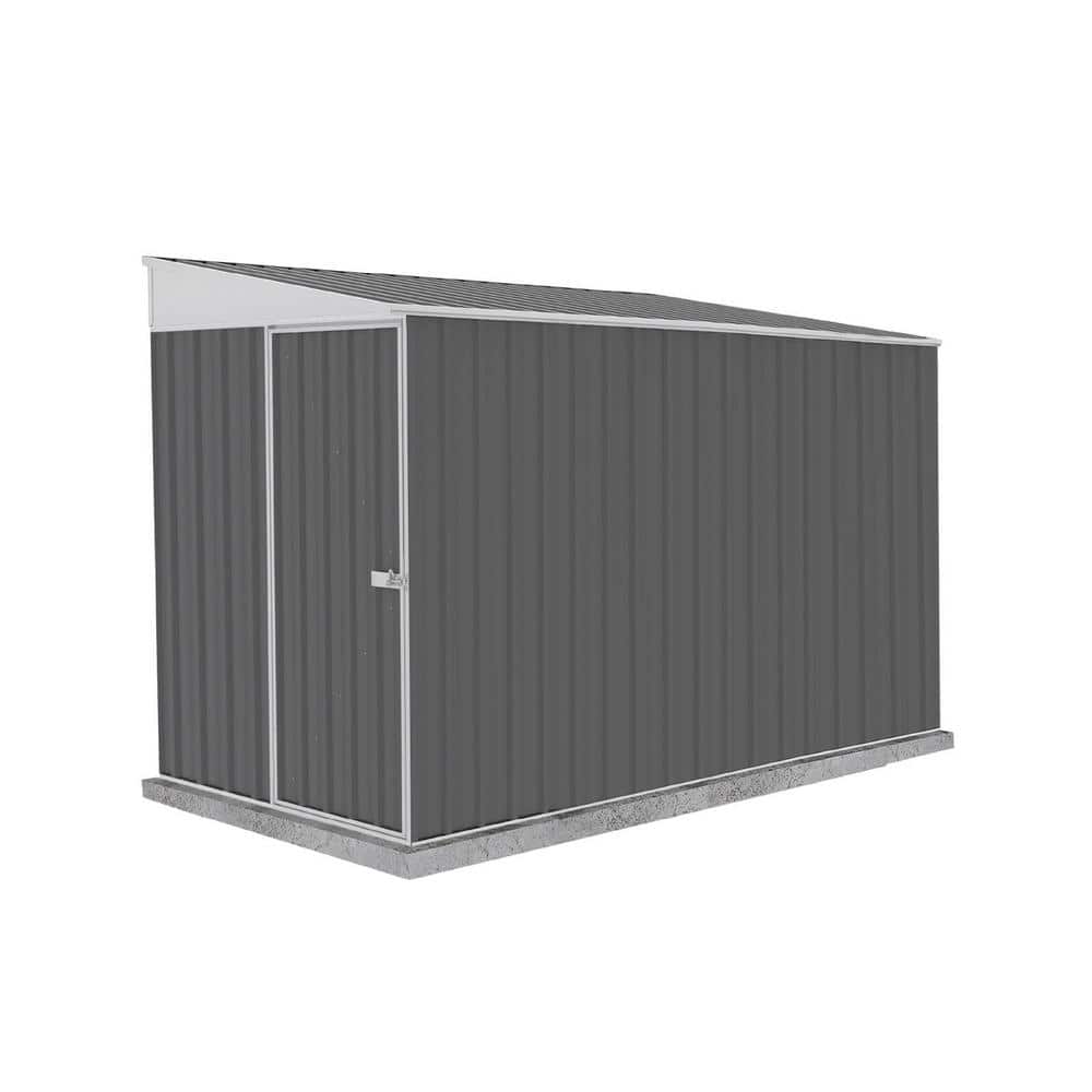 Durango 5 ft. W x 10 ft. D Metal Bike Shed in Woodland Gray SNAPTiTE assemb