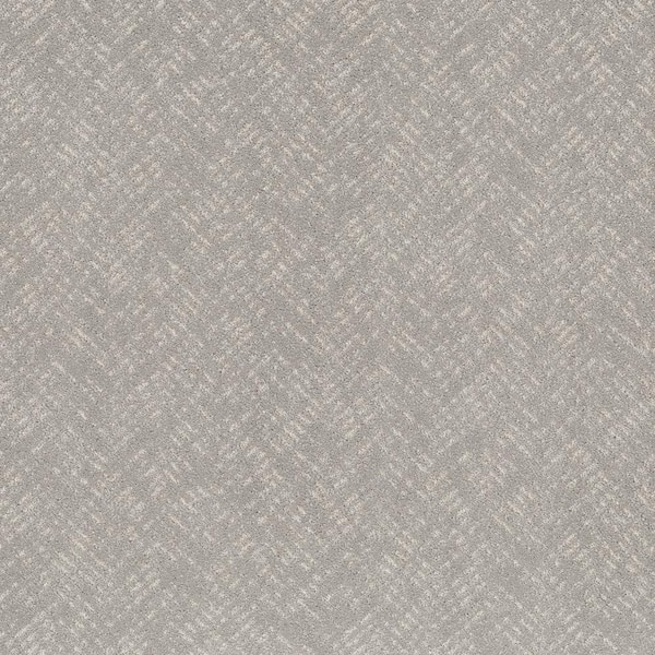Lifeproof Fairhaven Color Shadow Gray - 42 oz. SD Polyester Pattern Installed Carpet