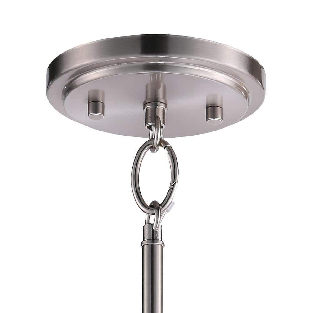 Winsley Brushed Nickel 5.38" Mini Bowl Pendant Light