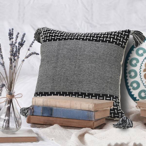 Natural Do Small Things With Great Love Sentiment Cotton Poly Filled 20  in. x 20 in. Decorative Throw Pillow HDWP14981NT002020 - The Home Depot