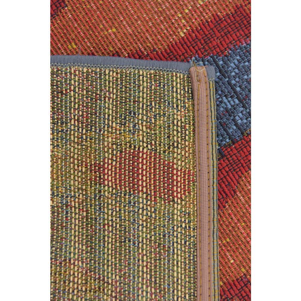 Colorful Ikat 4' x 6' Synthetic Outdoor Rug