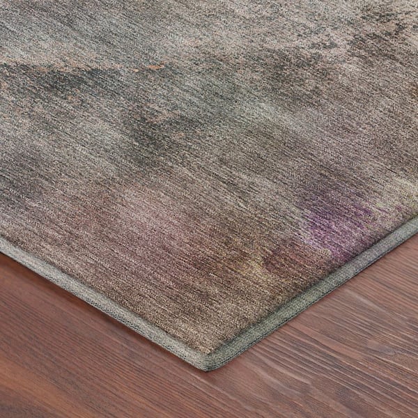 Mayfield Premium Machine Washable Abstract AMF2307 Beige 9 ft. x 12 ft. Area Rug