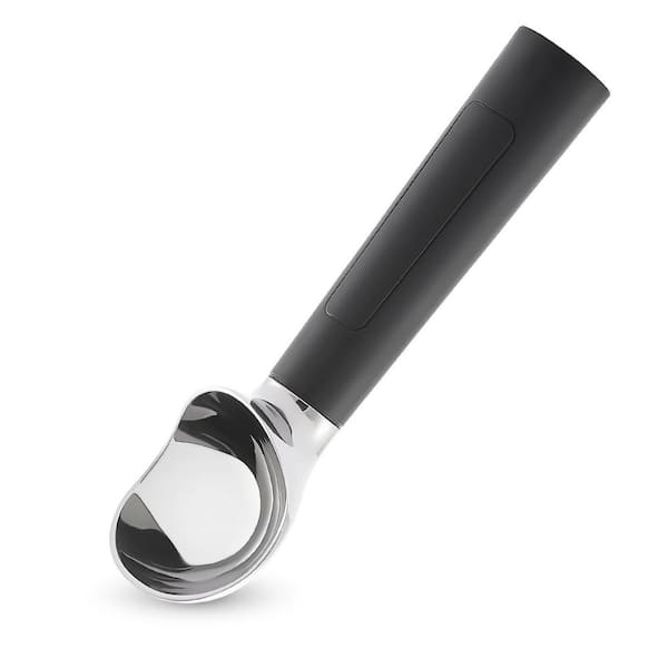 Heated Ice Cream Scoop Rechargeable, LED Display, Heats to 158°F, for Hard Ice Cream, IP67 Waterproof, Black