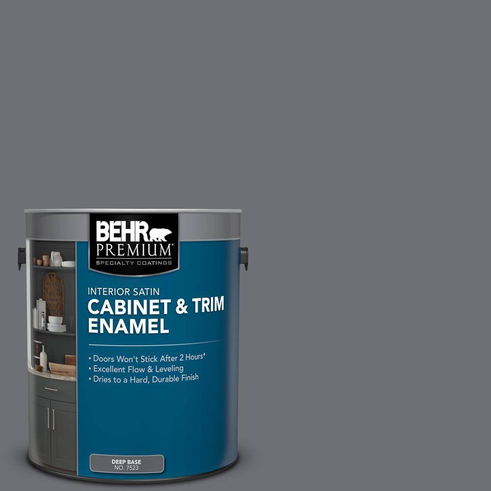 BEHR PREMIUM 1 gal. PPU1803 Antique Tin Satin Enamel Interior and Trim Paint752301