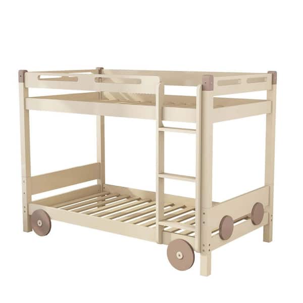 wetiny Natural Twin Bunk Bed