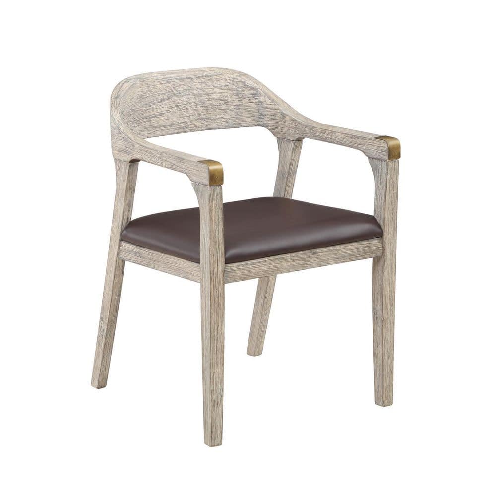 Louis Chair - Walnut by Interlude Home, Gray