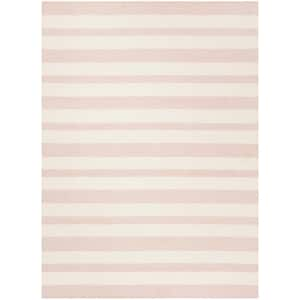 Kids Pink/Ivory 5 ft. x 7 ft. Striped Area Rug